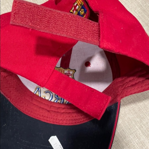 BARCA FC red Barcelona baseball hat NEW - Picture 7 of 7